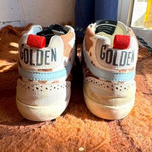 Fun faux calf hair sneakers sz 7.5